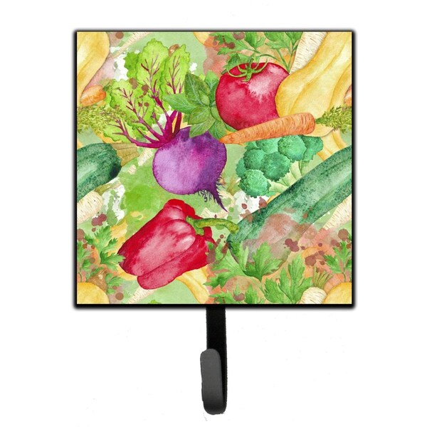 Carolines Treasures Watercolor Vegetables Farm to Table Leash or Key Holder, 4.25 x 1 x 7 in. BB7572SH4 - main